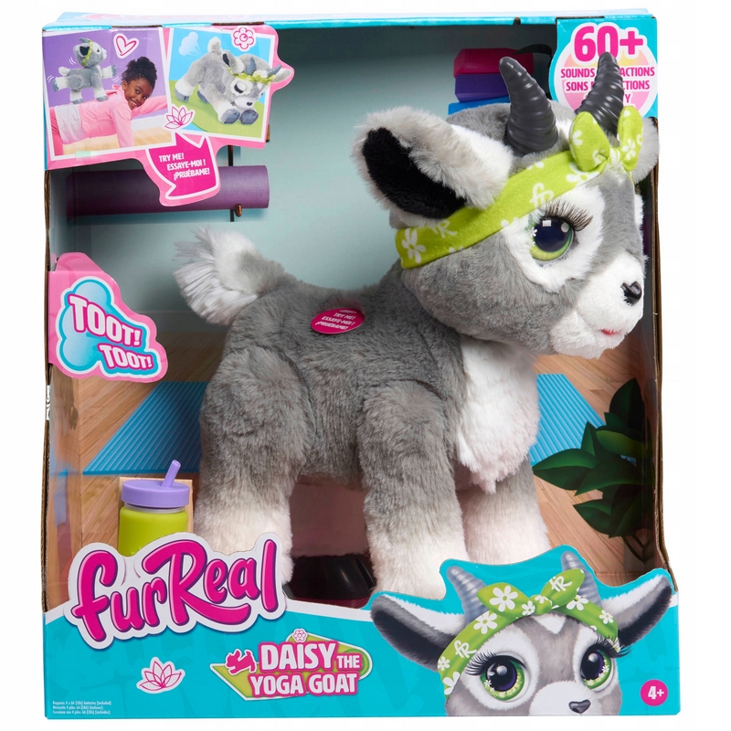 FURREAL Interaktívna zvuková hračka Daisy the Yoga Goat, 60 reakcií
